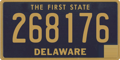 DE license plate 268176