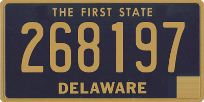 DE license plate 268197