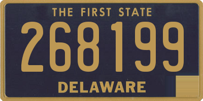 DE license plate 268199
