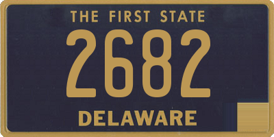 DE license plate 2682