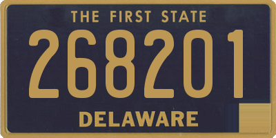 DE license plate 268201