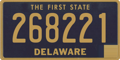 DE license plate 268221