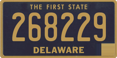 DE license plate 268229