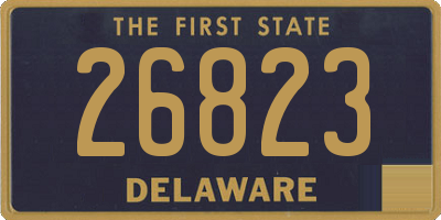 DE license plate 26823