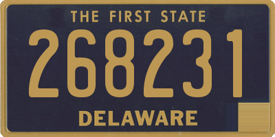 DE license plate 268231