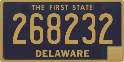 DE license plate 268232