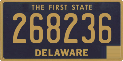 DE license plate 268236