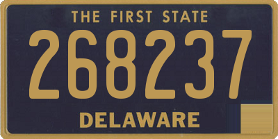 DE license plate 268237