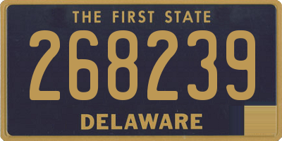 DE license plate 268239