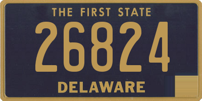 DE license plate 26824