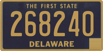 DE license plate 268240