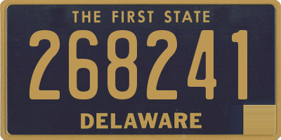 DE license plate 268241