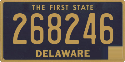 DE license plate 268246