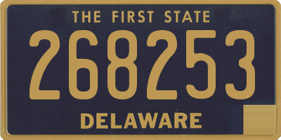 DE license plate 268253