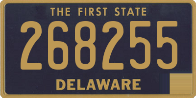 DE license plate 268255