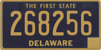 DE license plate 268256