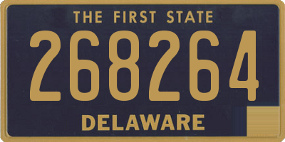 DE license plate 268264