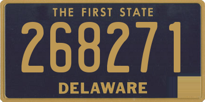 DE license plate 268271