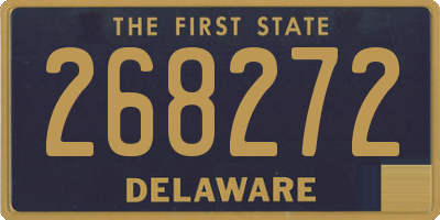 DE license plate 268272