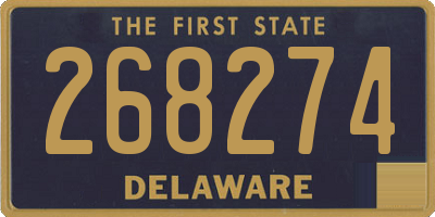 DE license plate 268274