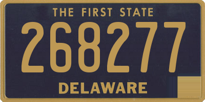 DE license plate 268277