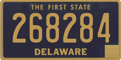 DE license plate 268284