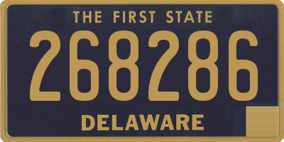DE license plate 268286