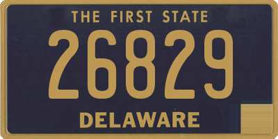 DE license plate 26829