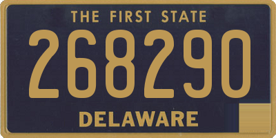 DE license plate 268290