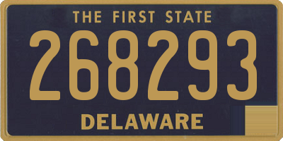 DE license plate 268293