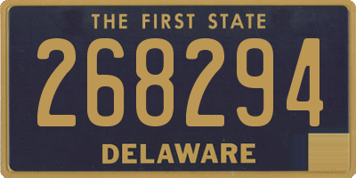 DE license plate 268294
