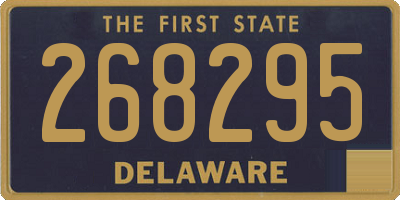 DE license plate 268295