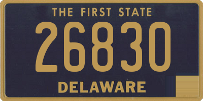 DE license plate 26830