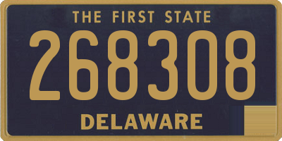 DE license plate 268308