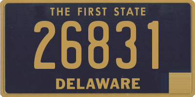 DE license plate 26831
