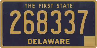 DE license plate 268337