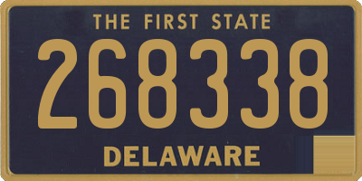 DE license plate 268338