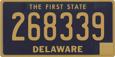 DE license plate 268339