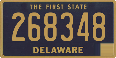 DE license plate 268348