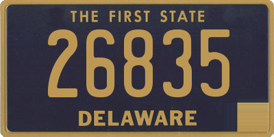 DE license plate 26835