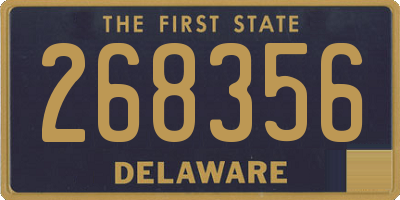 DE license plate 268356