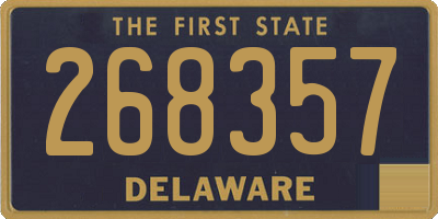 DE license plate 268357