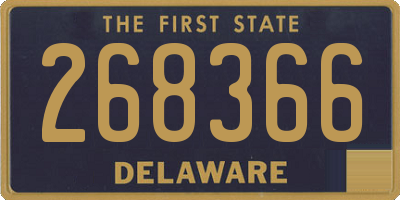DE license plate 268366