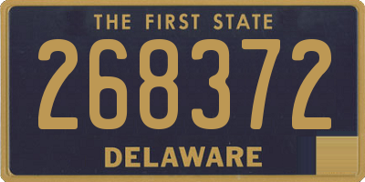 DE license plate 268372