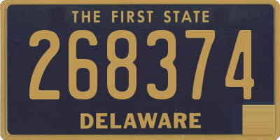 DE license plate 268374