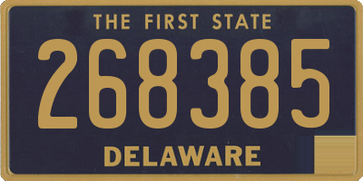 DE license plate 268385