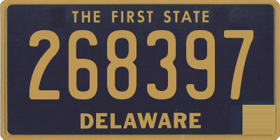 DE license plate 268397