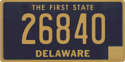 DE license plate 26840
