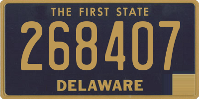 DE license plate 268407