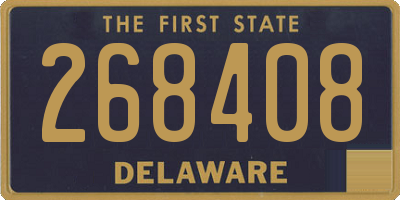 DE license plate 268408